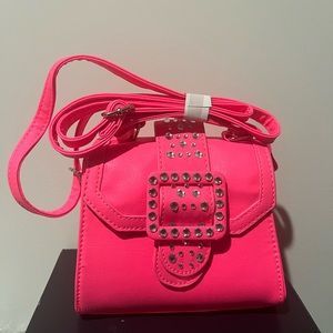 Hot pink crossbody bag